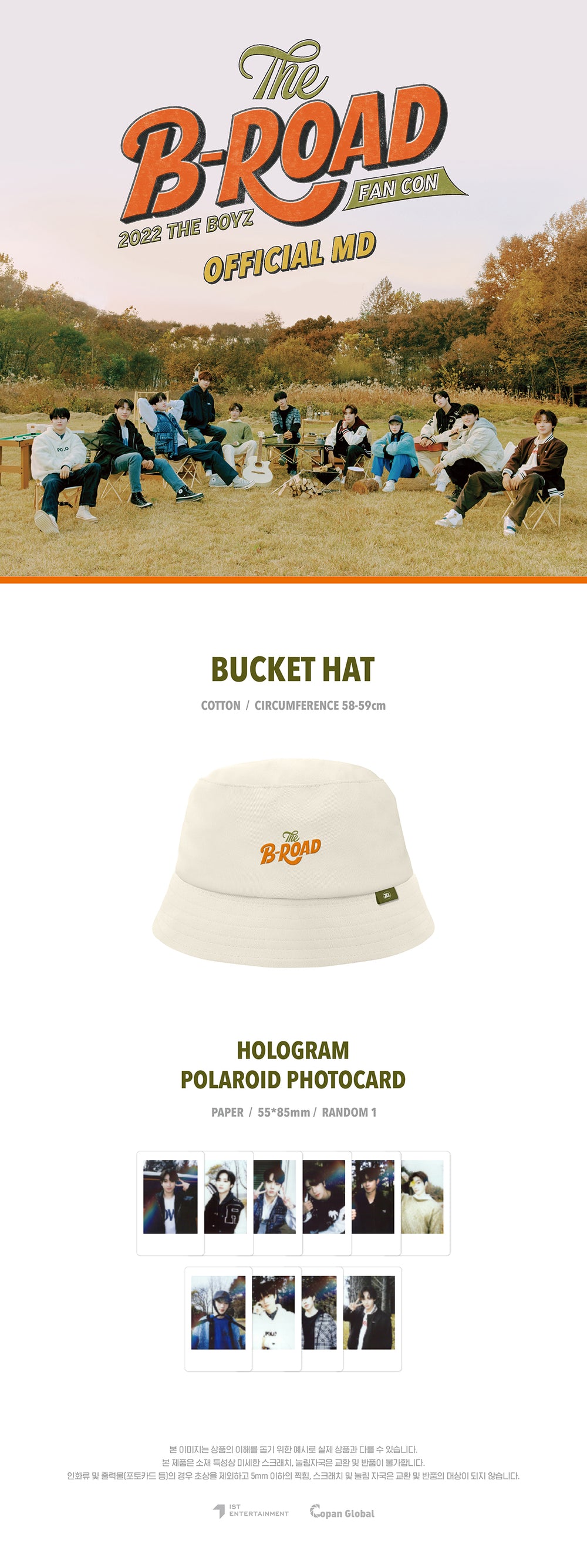 THE BOYZ - 08 Bucket Hat / 2022 THE BOYZ FAN CON : THE B-ROAD detail 3