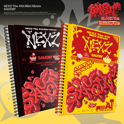 NEXZ - SAUCIN’ / 4th Mini Album (BLACK Ver. / YELLOW Ver.)