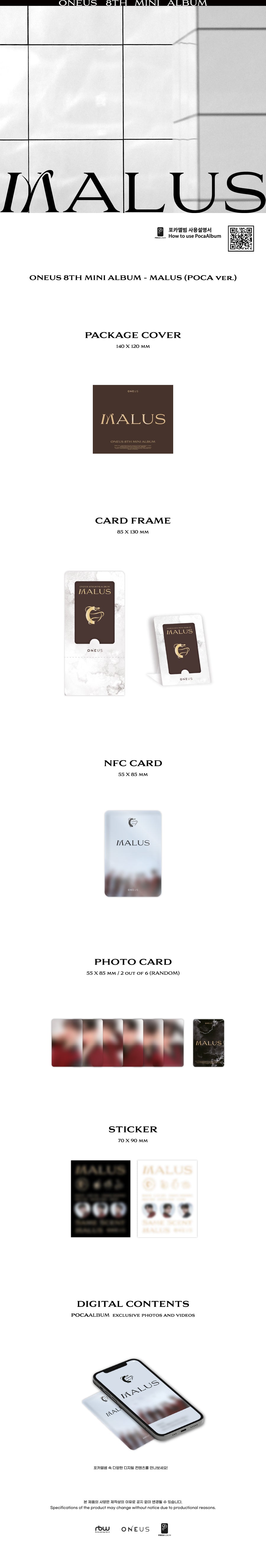 ONEUS - MALUS / 8th Mini Album (POCA VER.) detail 3