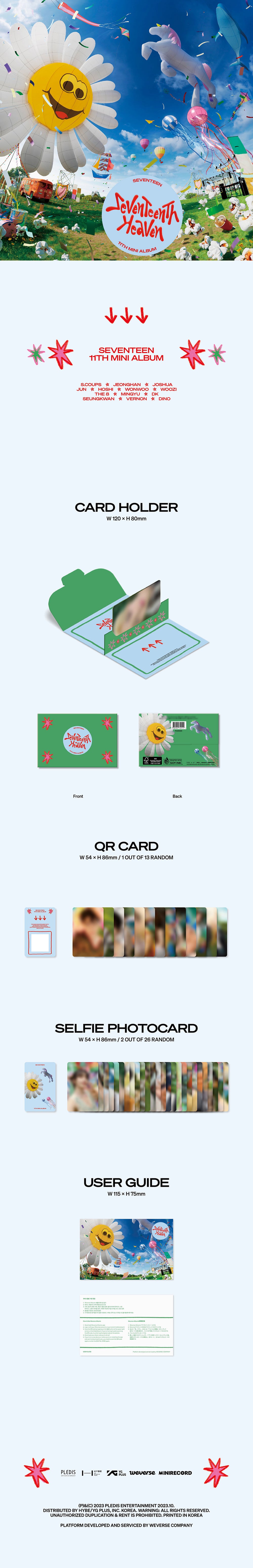SEVENTEEN - SEVENTEENTH HEAVEN / 11th Mini Album (Weverse Albums ver.) detail 3
