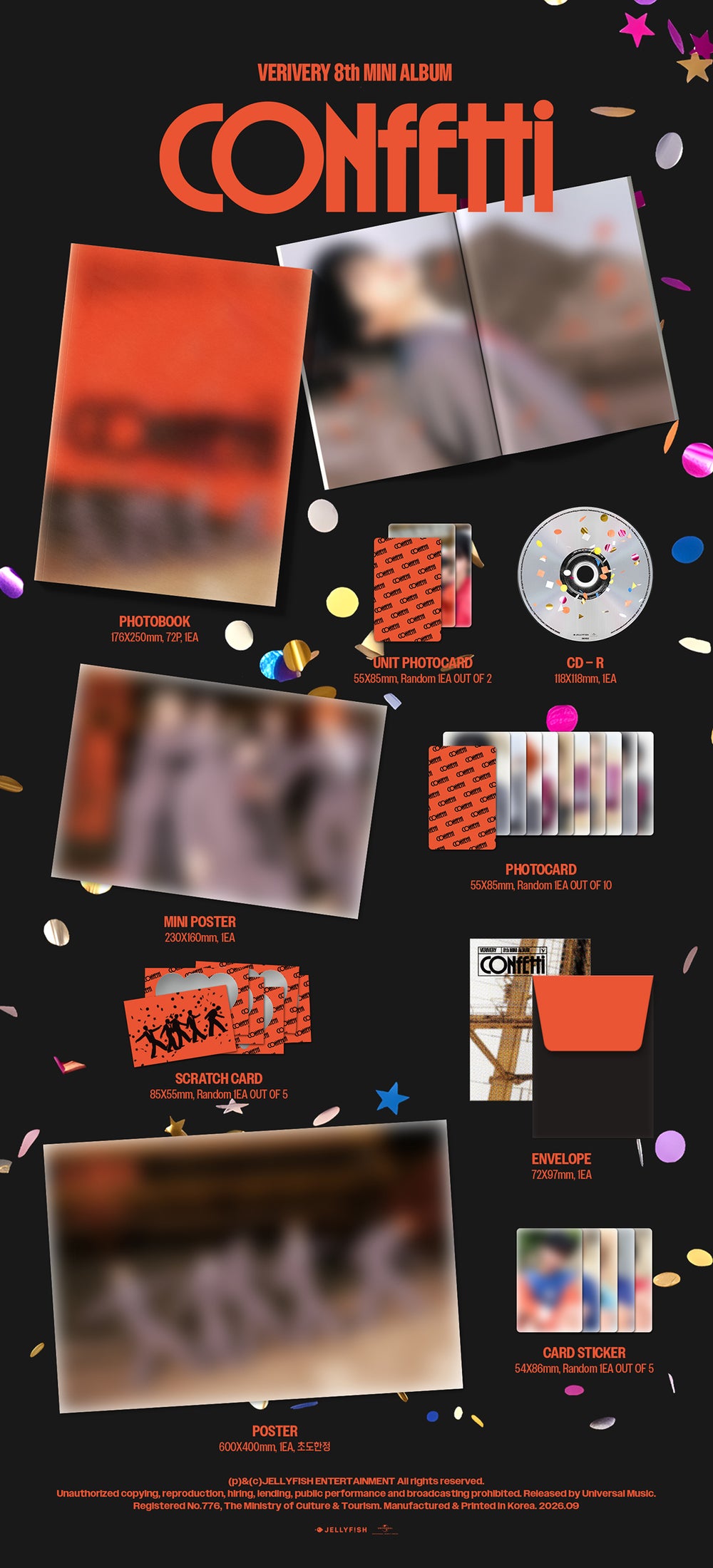 VERIVERY - CONFETTI / 8th Mini Album (PHOTOBOOK ver.) detail 5