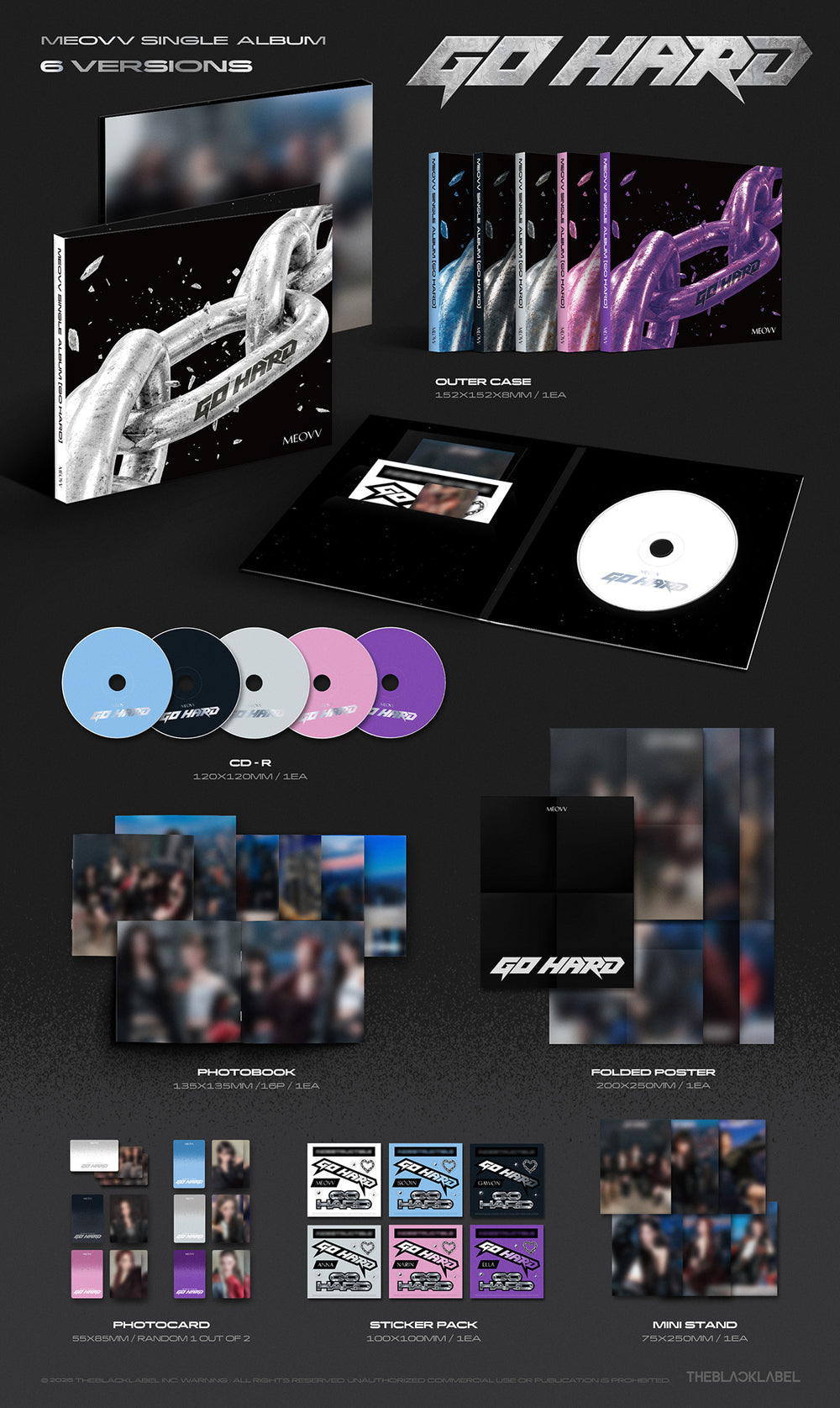 MEOVV - GO HARD / Single Album (6 Types Set) detail 5