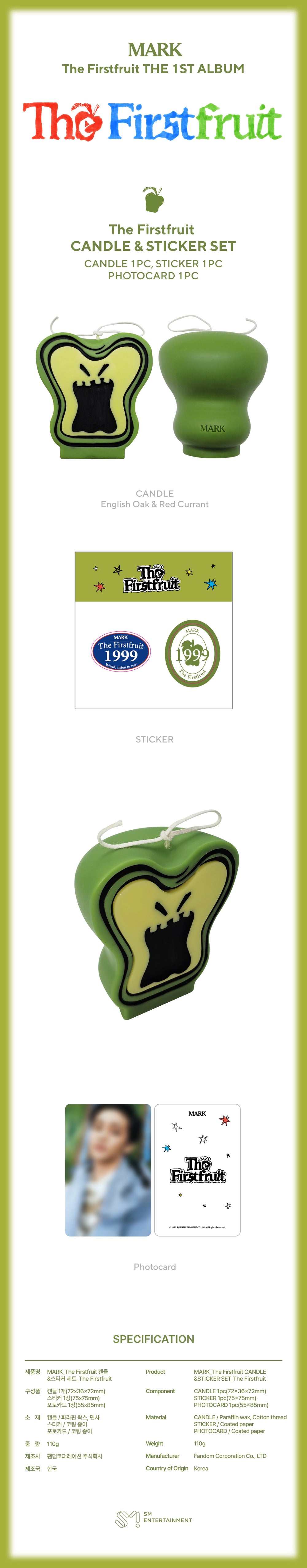 MARK - 01 Candle & Sticker Set _The Firstfruit MD detail 3