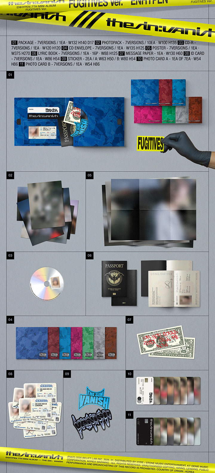 THE SIN : VANISH (FUGITIVES Ver.) (Set) detail 2