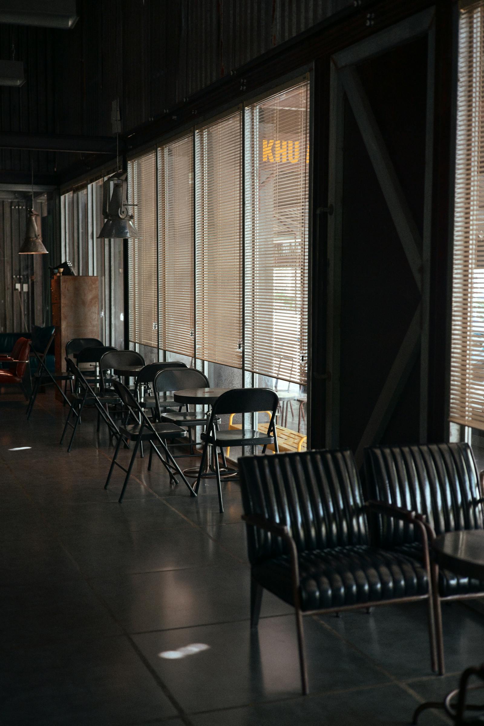 Inside a converted warehouse cafe in Seongsu, Seoul