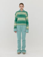 EENK EENK VASSILA Gradation Striped Pullover - Green