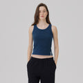 WAVE UNION Binding Rib Sleeveless top Dark blue