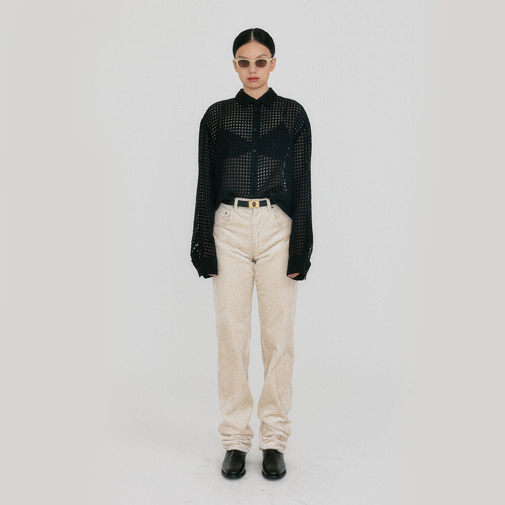 EENK ZERIA Classic Straight Pants - Ivory