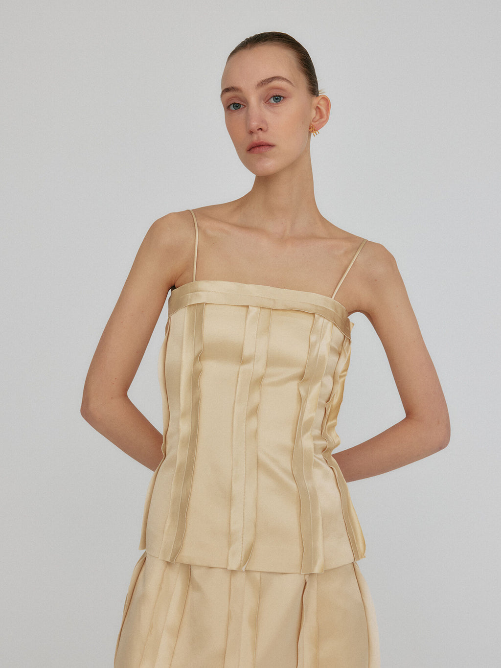 EENK ZENNY Fitted Sleeveless Top - Yellow