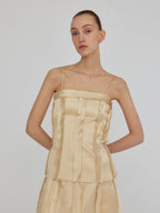 EENK ZENNY Fitted Sleeveless Top - Yellow