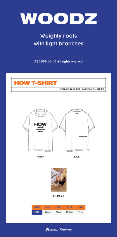 WOODZ - 01 HOW T-Shirt / 25TH BIRTHDAY LIMITED MD