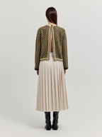 EENK EENK XOUE Check Jacquard Knit Pullover - Khaki/Yellow