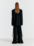 EENK YENNY Oversized Double-breasted Jacket - Black
