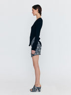 EENK EENK WERO Buttoned Mini Skirt - Navy Multi
