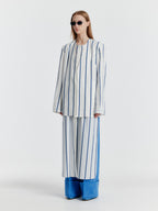 EENK YASMIN Round-neck Long Jacket - White