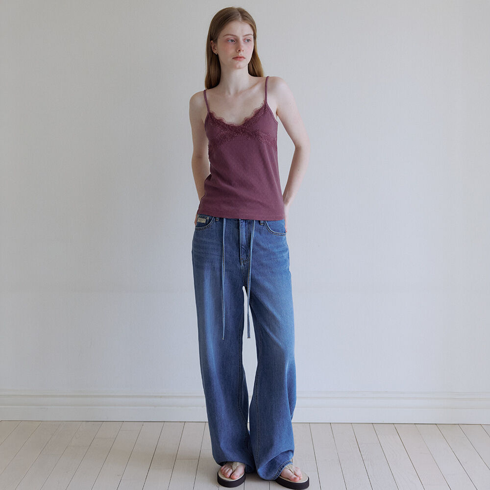KNOWN BETTER Lace sleeveless [KNSS08TS08]_Red