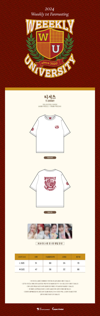 Weeekly - 02 T-Shirt / 2024 [WU(Weeekly University)] MD