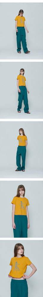 ENZO BLUES Dinosaur T-Shirt (Mustard)