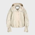 YCH STRING HOOD BOMBER JACKET BEIGE (W24OT0151BE)