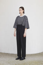 ariff low overall pants_BLACK