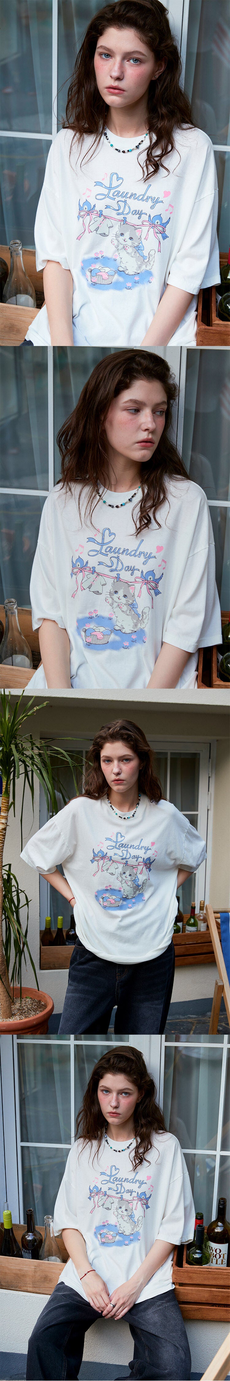 CPGN Laundry Day Short Sleeve T-Shirt Star White