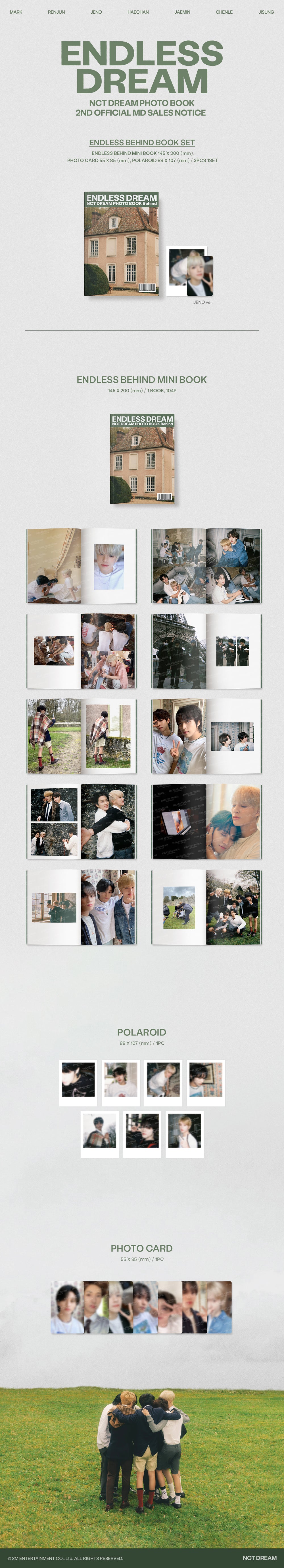 NCT DREAM - 04 ENDLESS Behind Book Set / NCT DREAM PHOTO BOOK [ENDLESS DREAM] OFFICIAL MD detail 3