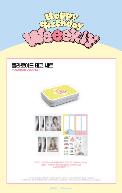 Weeekly - 04 Polaroid Deco Set / 1ST ANNIVERSARY POP-UP STORE