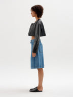 EENK SICO Denim Bermuda Shorts - Blue Stripe