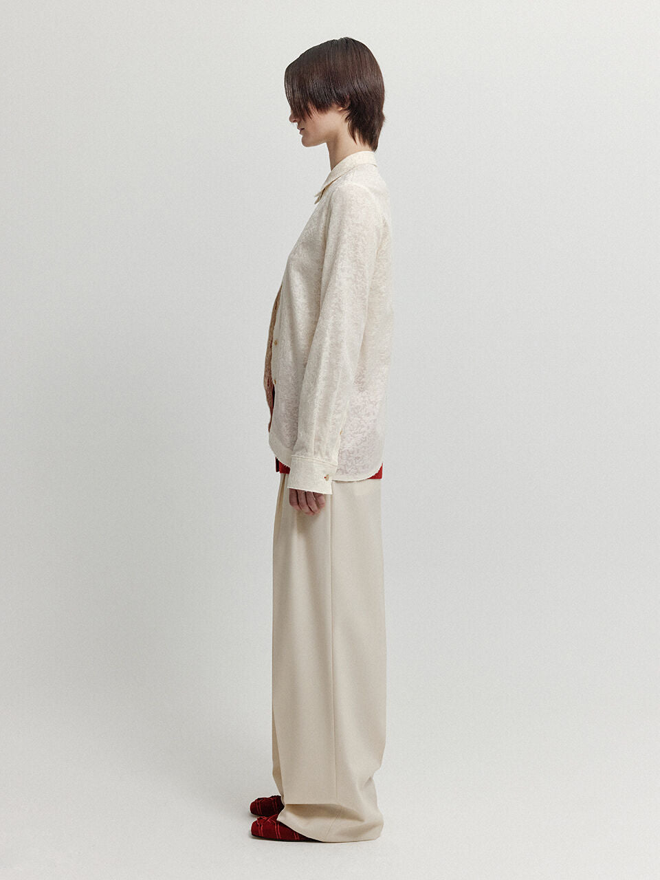 EENK EENK XEBLE Two-Tuck Pants - Ivory