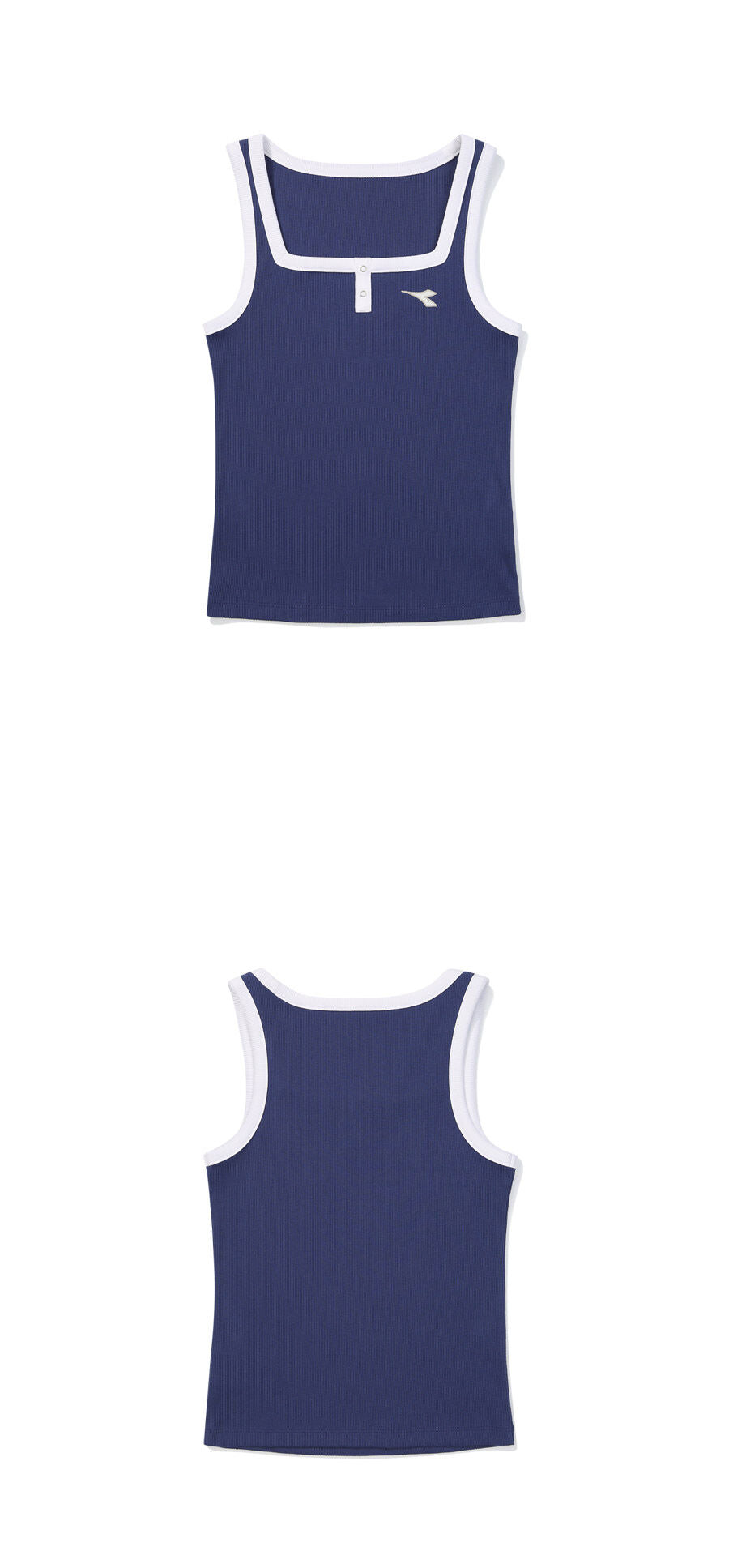 diadora Cross coat square neck sleeveless BLUE
