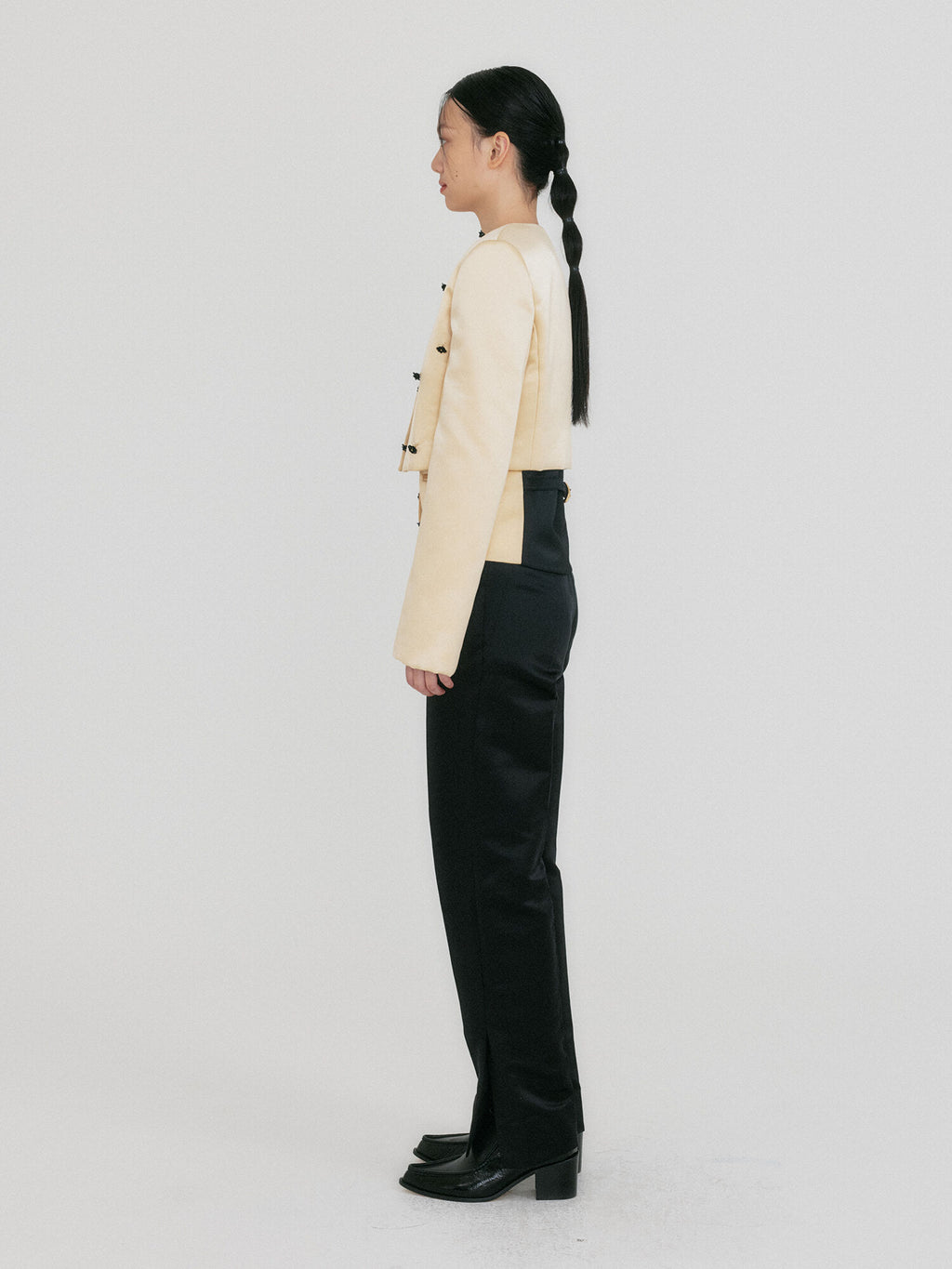 EENK ZROEL Flower Cropped Jacket - Yellow