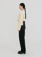 EENK ZROEL Flower Cropped Jacket - Yellow