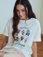 CPGN Sweet Bouquet Short Sleeve Tee Cream
