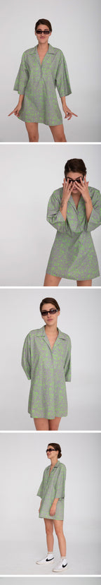 VATKA VATKA Dress Gray/Green