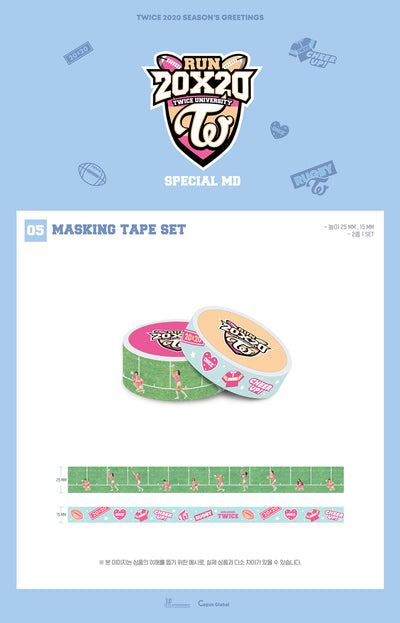 TWICE - 05 Masking Tape Set / RUN 20X20