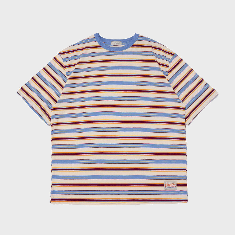 CARGOBROS Striped dangara short sleeve t-shirt (blue)