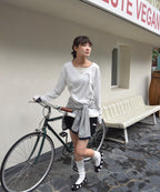 SAYUU Pure Layered T-Shirt White