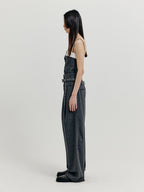 EENK EENK XICKY Waistband Layered Pants - Grey