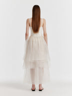 EENK YET Triple Layered Long Skirt - OIvory