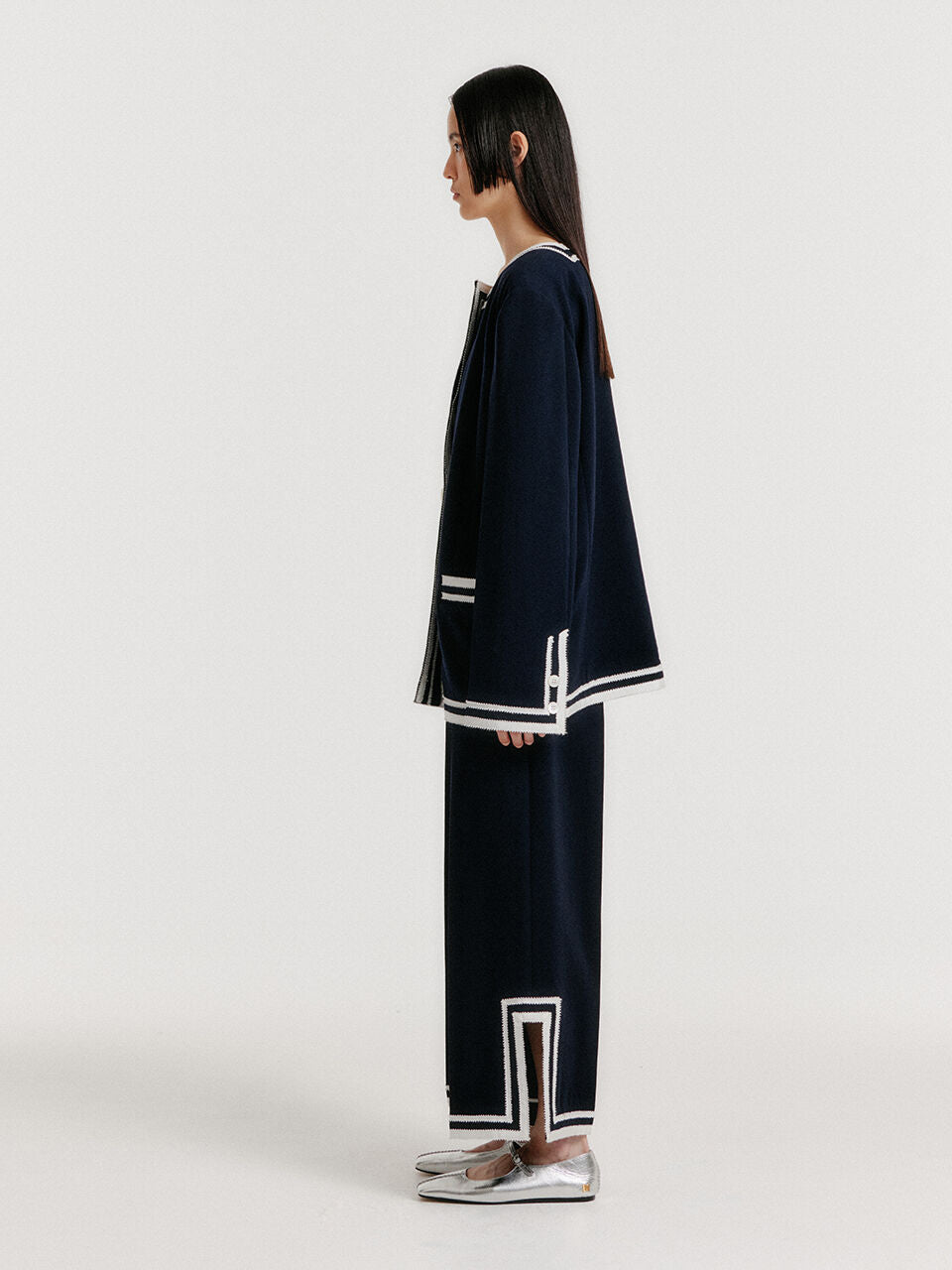 EENK EENK YINTANA Contrast Jacket - Navy