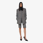YCH BUTTONED TWEED JACKET NAVY (F24JK1051NV)