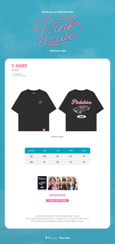 Apink - 07 T-Shirt / 2023 Apink FAN CONCERT [Pink Drive]