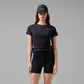 OUTDOOR VOICES (W)Technol-OV DRY FLEX SLIM TEE (BLACK)