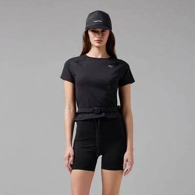(W)Technol-OV DRY FLEX SLIM TEE (BLACK)