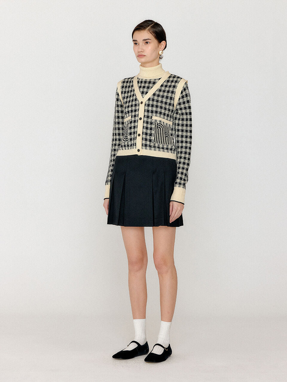 EENK EENK Knitwear Vest - Black/Ivory