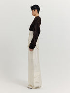 EENK EENK XEKO Open Back Crop Knit Top - Brown