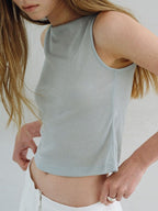 OVBEIGE GLITTER KNOT SLEEVELESS TOP_MINT_OF2C2XSV03MNT