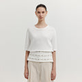 EENK EENK XANEL Paneled Half Sleeve T-shirt - White