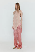 EENK EENK WENNY Patterned Jacquard Asymmetric Top