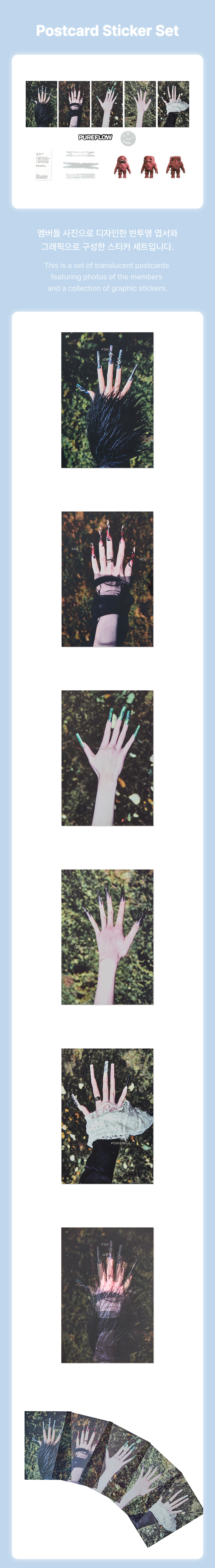 Postcard Sticker Set detail 3
